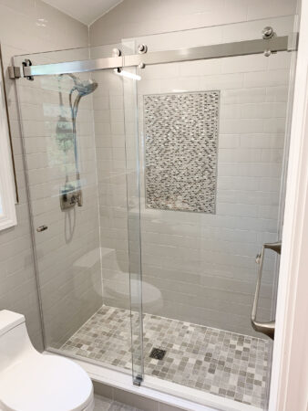 Inline Sliding Shower Door DuoGlide - View 30, Opens Model Box