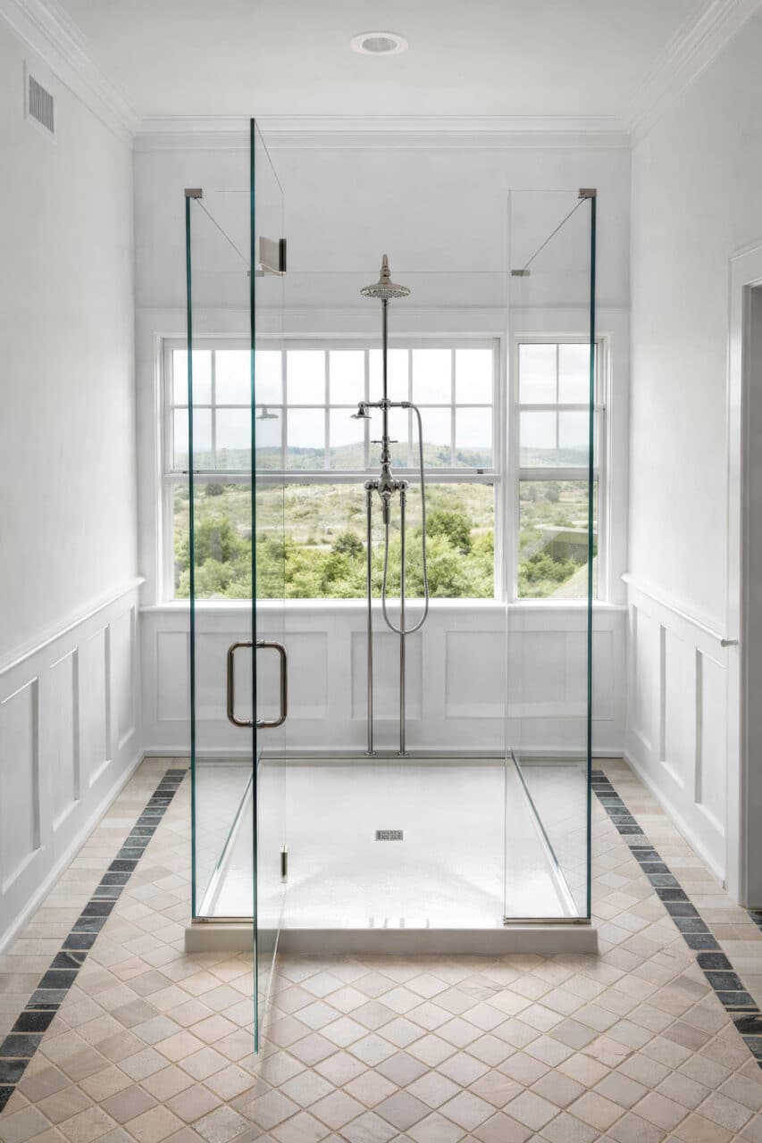 Full Enclosure - Frameless Glass Swing Shower Door - Glass Mount Hinge